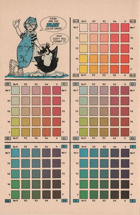 CMY OK - Eclipse Comics Color Chart 1983 - Wow Cool | Color palette design, Color palette ...