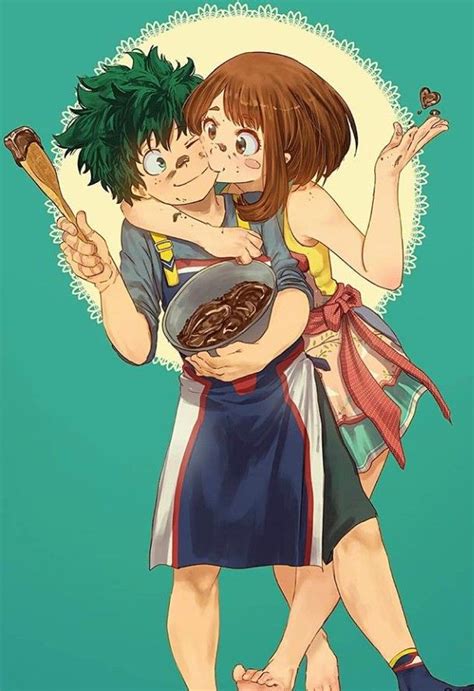 my hero academia deku x ochako - Google Search | Parejas románticas de ...