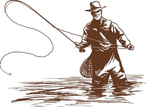 Fly Fishing Clip Art, Vector Images & Illustrations - iStock