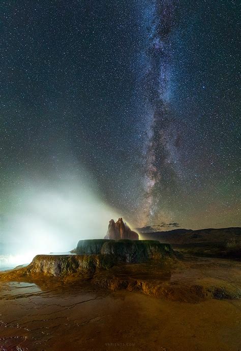 Aerial Video And Night Photography Of The Spectacular "Fly Geyser" | Fstoppers