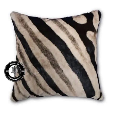 Zebra Skin Bolster Pillow 18 x 7 inches with Piping – Wildlife Etc