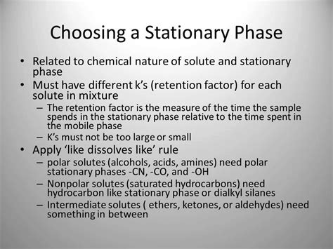 Stationary Phases in Gas Chromatography - YouTube