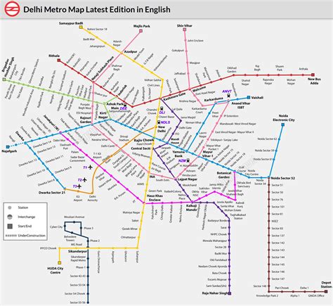 Delhi Metro Map – Bilingual Maps for Download