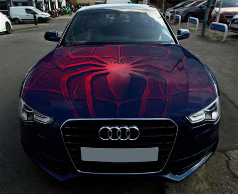 Spider-Man Logo Car Hood Wrap Vinyl Decal Full Color Graphics | Etsy