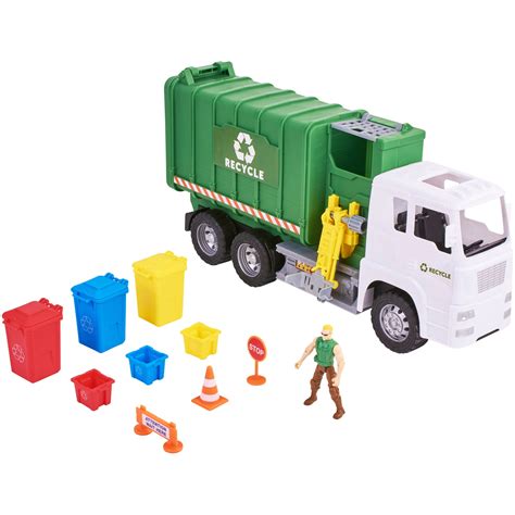 Kid Connection 11-Piece Light & Sound Recycling Truck Play Set ...