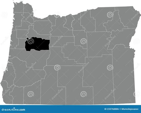 Map Of Linn In Oregon Cartoon Vector | CartoonDealer.com #183823005