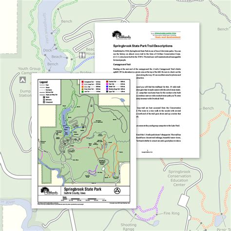 Springbrook State Park Trail Map Printable Download – Iowa Parklands