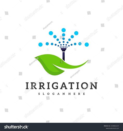 Irrigation Logo Design Vector Icon Symbol Stock Vector (Royalty Free ...