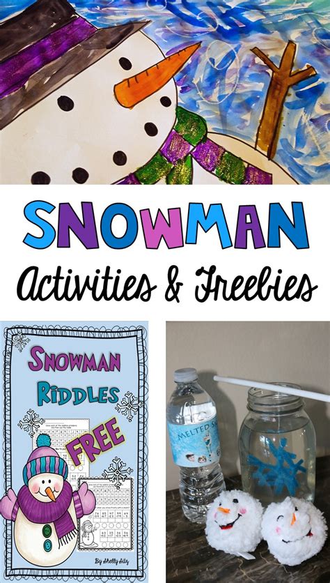 Smiling and Shining in Second Grade: Snowman Activities and Freebies