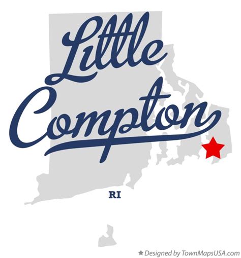 Map of Little Compton, RI, Rhode Island