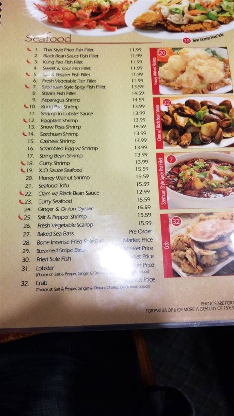 Menu at Four Seasons Chinese Restaurant, Clovis