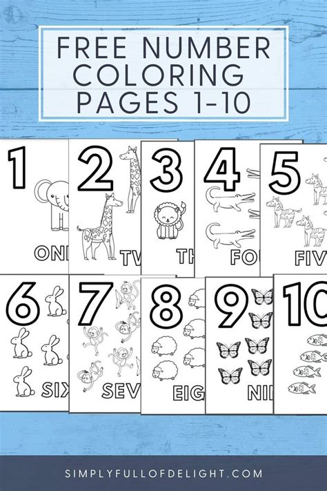 1 To 10 Colouring Pages Color By Number Printable | Images and Photos finder