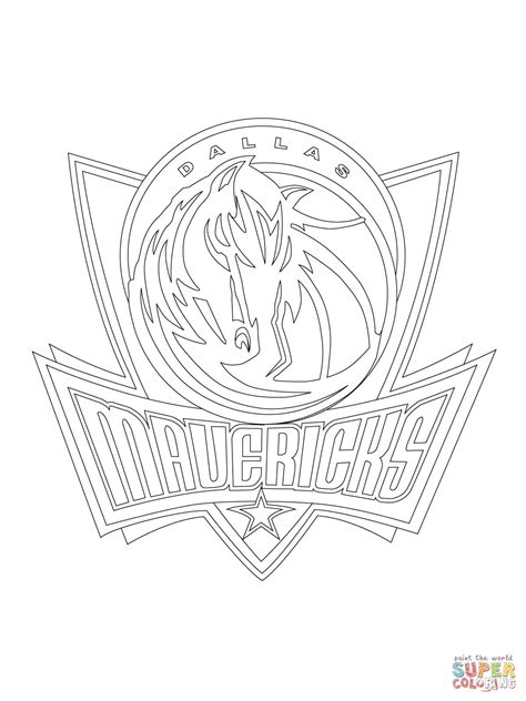 Dallas Mavericks Logo coloring page | Free Printable Coloring Pages