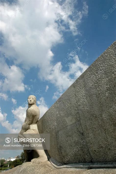 São Paulo, Brazil, Monumento às Bandeiras, at Parque Ibirapuera ...