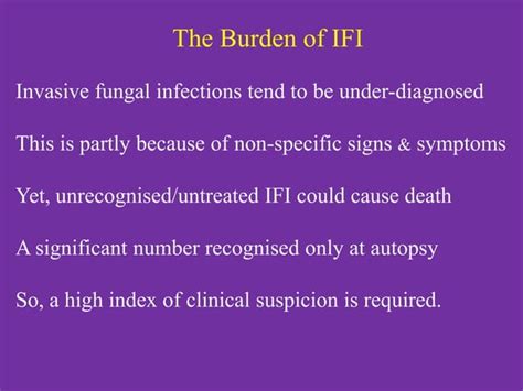 Invasive Fungal Infections: Overview, Diagnosis & Treatment Approaches | PPT