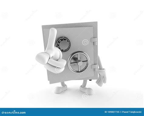 Safe character stock illustration. Illustration of secure - 109807735