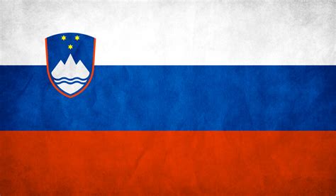 Slovenia Flag Grunge