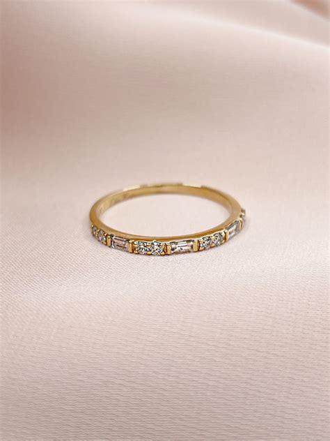 "She's Classy and Chic" Rose gold baguette diamond ring - Ella Rose Jewels