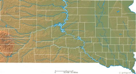 Map of South Dakota