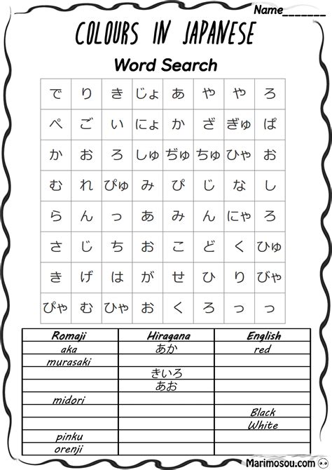 Worksheets Japanese Alphabet