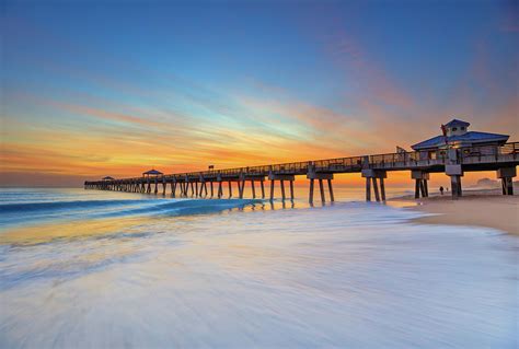 Juno Beach Pier November 26 2018 Sunrise Photograph by Kim Seng | Pixels