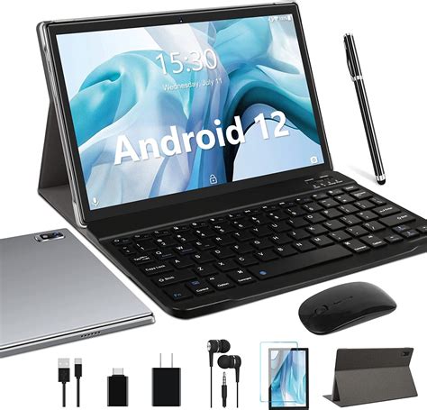 Amazon.com : Oangcc Android 12 Tablet 10 Inch 2023 Latest with 4GB+64GB Keyboard Mouse Stylus ...