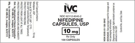 Nifedipine Capsules - FDA prescribing information, side effects and uses