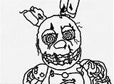 Springtrap Fnaf Coloring Pages Choose Board Reference Sketch Page sketch template