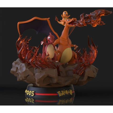 Charizard Pokemon – STL 3D print files – 3D Kiee Shop