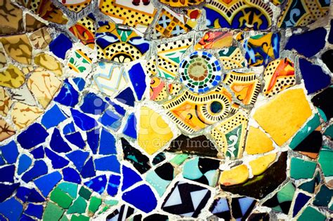 Park Guell Mosaic Background Stock Photo | Royalty-Free | FreeImages