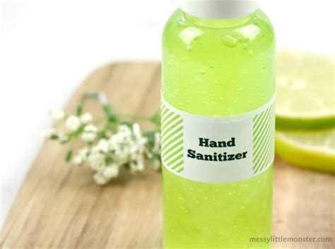 Homemade Hand Sanitizer Recipe - Messy Little Monster