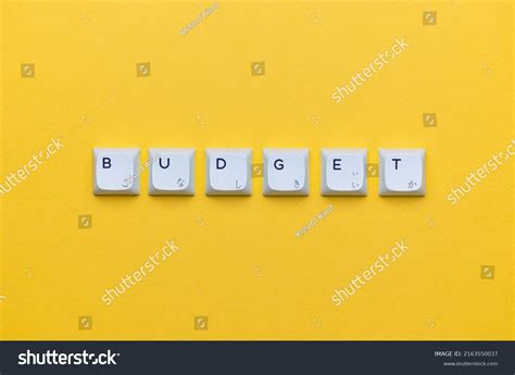 Letters Spelling Word Budget Slide Background Stock Photo 2163550037 | Shutterstock