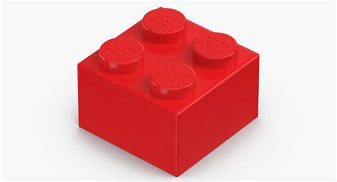 3D bright red lego bricks - TurboSquid 1492395