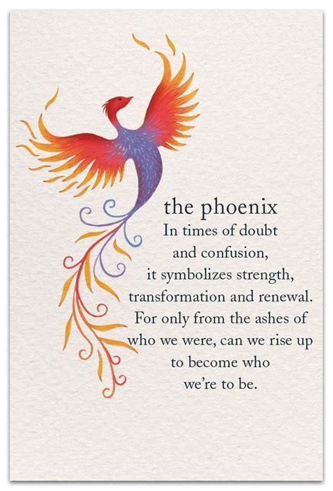 Phoenix | Support & Encouragement Card | cardthartic.com | Symbols and meanings, Spiritual ...