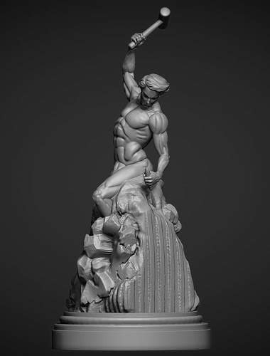 Sculpture Self-Made-Man 3D model 3D printable | CGTrader