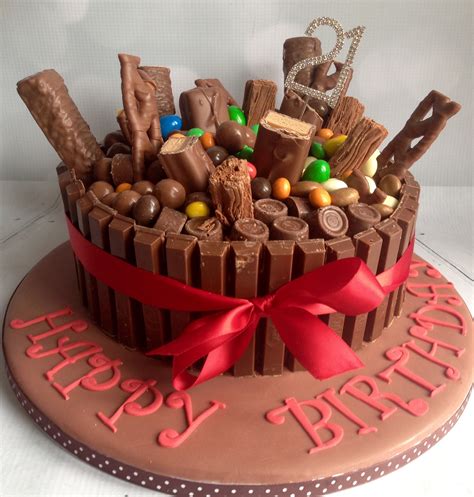 Chocolate Bar Celebration Cake £65 | Chocolate bar cakes, Candy bar ...