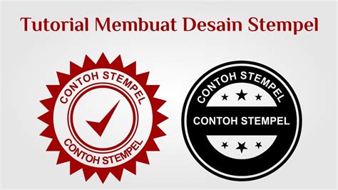 Cara Membuat Desain Stempel dengan Corel Draw x7 Mudah - YouTube