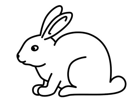 Simple Bunny Drawing | Free download on ClipArtMag