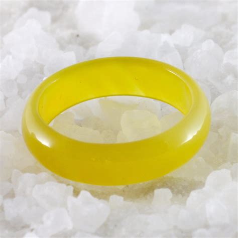 Olympic Yellow Agate Chakra Stone Ring – Whitestone Jewelry Co.