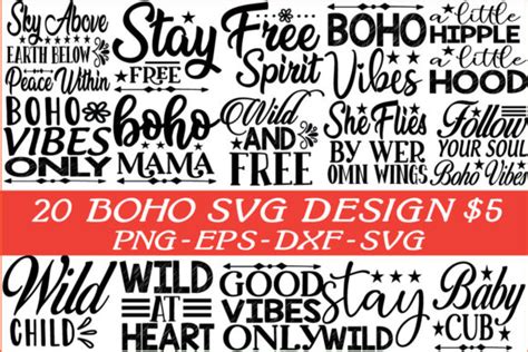 Boho SVG Bundle Bundle · Creative Fabrica