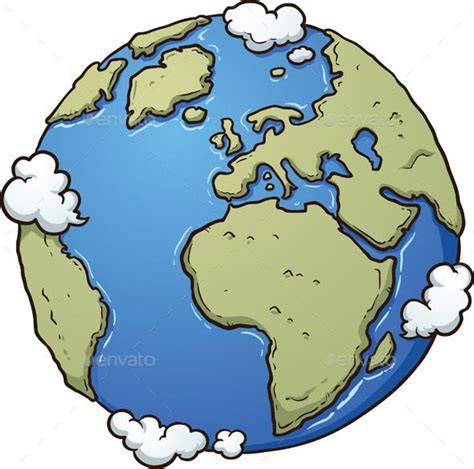 Cartoon Earth | Earth drawings, Illustration art, Earth illustration