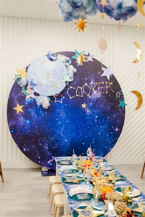 50+ Galaxy Themed Birthday Party Decorations & Ideas | Star birthday party, Space birthday ...