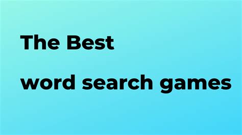 What is the best word search games for Android and iPhone?