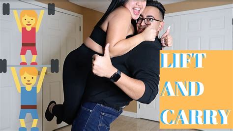 COUPLES LIFT AND CARRY CHALLENGE !!! - YouTube