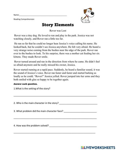 Unlock Creativity with Engaging Story Elements Worksheets - Interactive ...