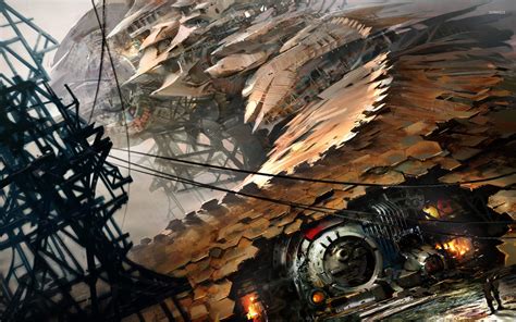 Steampunk spaceship wallpaper - Fantasy wallpapers - #30219