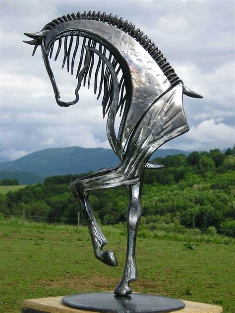 Emmuel Kieffer | Metal art sculpture, Metal horse sculptures, Metal ...