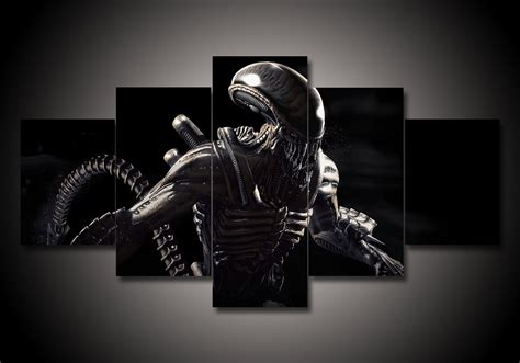 Alien 7 – Movie 5 Panel Canvas Art Wall Decor - Houston Wall