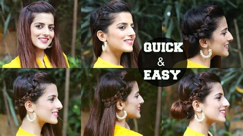 Simple Hairstyles For Medium Hair For Indian Wedding - Hairstyle Guides