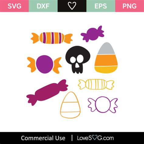 Halloween Candy SVG Cut File - Lovesvg.com